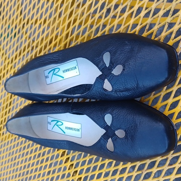 Ros Hommerson shoe leather slip-on, ballet flat look, small heel - Picture 1 of 10